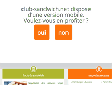 Tablet Screenshot of club-sandwich.net